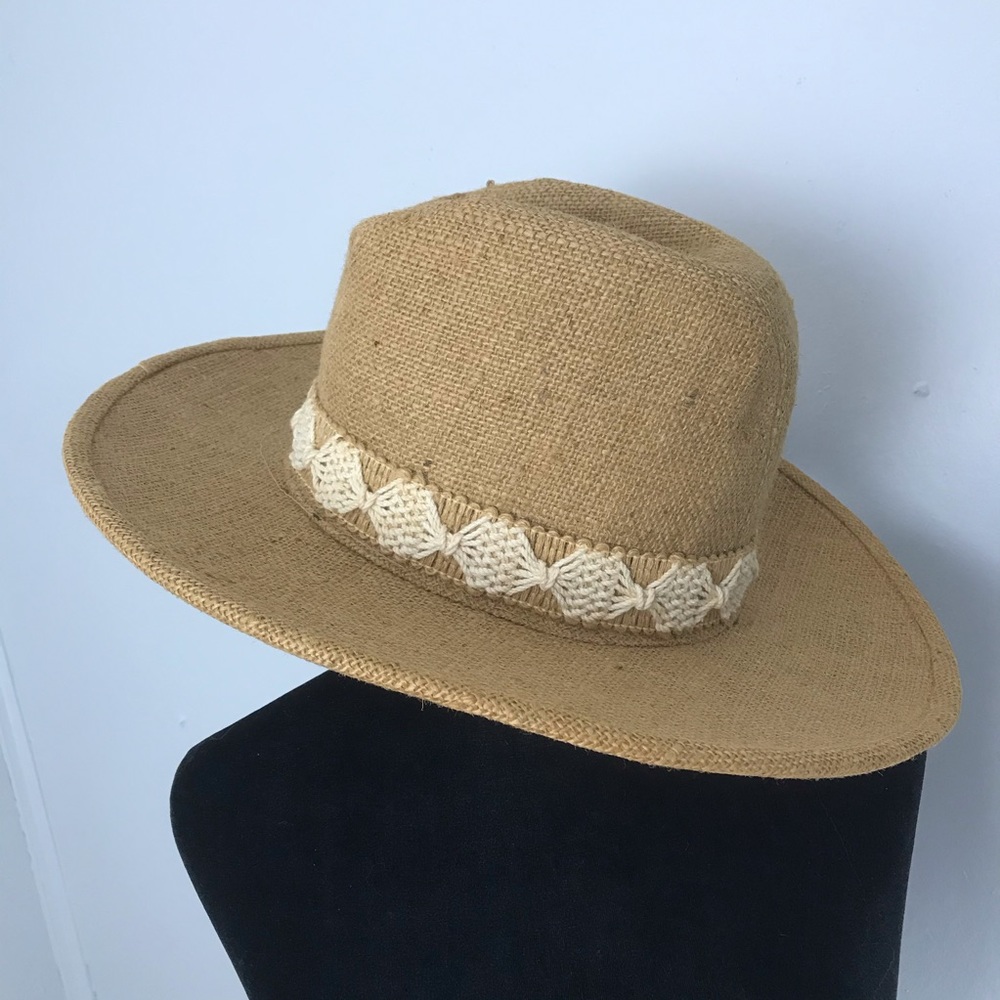 Vintage | Artel Burlap Western Hat